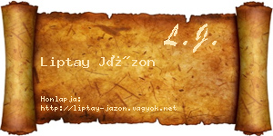 Liptay Jázon névjegykártya